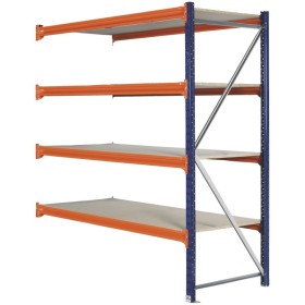 LAGERREGAL ANBAUELEMENT 2m hoch - 1.8m breit - 80cm tief - 4 Ebene