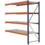LAGERREGAL ANBAUELEMENT 2m hoch - 1.8m breit - 80cm tief - 4 Ebene
