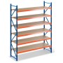 LAGERREGAL GRUNDELEMENT 4m hoch - 1.8m breit - 80cm tief - 6 Ebene