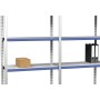EVOLUTION GRUNDREGAL 2m hoch - 40cm tief - 100cm breit - 5 Ebene, grau