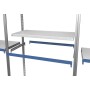 EVOLUTION GRUNDREGAL 2m hoch - 40cm tief - 100cm breit - 5 Ebene, grau