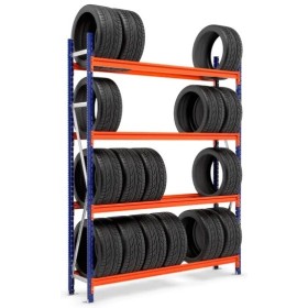 REIFENREGAL ANBAUELEMENT 2m hoch - 1.8m breit - 40cm tief - 4 Ebene für ca. 48 Reifen