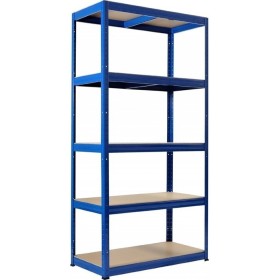 SCHWERLASTREGAL 880kg - 176cm hoch - 90cm breit - 45cm tief - 5 Ebene - Blau