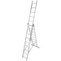Mehrweckleiter 3-teilig, 3 x 9 Sprossen