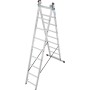 Mehrweckleiter 3-teilig, 3 x 9 Sprossen