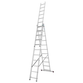 Mehrweckleiter 3-teilig, 3 x 11 Sprossen