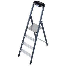 Monto Stufen-Stehleiter SePro S eloxiert 4 Stufen