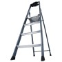 Monto Stufen-Stehleiter SePro S eloxiert 4 Stufen