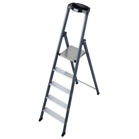 Monto Stufen-Stehleiter SePro S eloxiert 5 Stufen