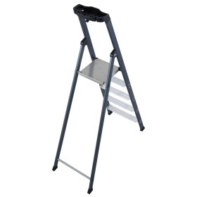 Monto Stufen-Stehleiter SePro S eloxiert 5 Stufen