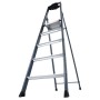 Monto Stufen-Stehleiter SePro S eloxiert 5 Stufen