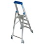 Stabilo Stufen-Stehleiter, fahrbar 4 Stufen