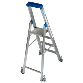Stabilo Stufen-Stehleiter, fahrbar 4 Stufen
