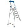 Stabilo Stufen-Stehleiter, fahrbar 5 Stufen