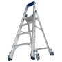 Stabilo Stufen-Stehleiter, fahrbar 5 Stufen
