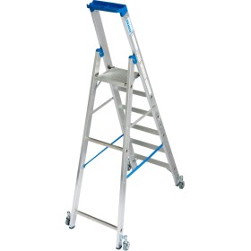 Stabilo Stufen-Stehleiter, fahrbar 6 Stufen