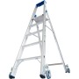 Stabilo Stufen-Stehleiter, fahrbar 6 Stufen