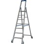 Stabilo Stufen-Stehleiter, fahrbar 7 Stufen