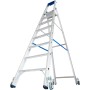 Stabilo Stufen-Stehleiter, fahrbar 8 Stufen