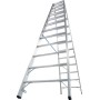 Stabilo Stufen-Doppelleiter 2x12 Stufen