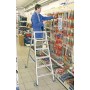 Stabilo Stufen-Doppelleiter, fahrbar 2x5 SStufen