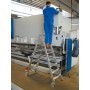 Stabilo Stufen-Doppelleiter, fahrbar 2x5 SStufen