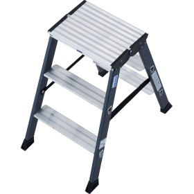 Monto Stufen-Doppelleiter SePro D eloxiert 2x3 Stufen