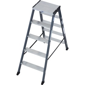 Monto Stufen-Doppelleiter SePro D eloxiert 2x5 Stufen