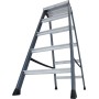 Monto Stufen-Doppelleiter SePro D eloxiert 2x5 Stufen