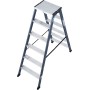 Monto Stufen-Doppelleiter SePro D eloxiert 2x6 Stufen