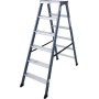 Monto Stufen-Doppelleiter SePro D eloxiert 2x6 Stufen