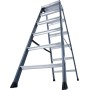Monto Stufen-Doppelleiter SePro D eloxiert 2x6 Stufen