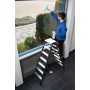 Monto Stufen-Doppelleiter SePro D eloxiert 2x7 Stufen