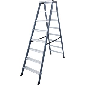 Monto Stufen-Doppelleiter SePro D eloxiert 2x8 Stufen