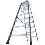 Monto Stufen-Doppelleiter SePro D eloxiert 2x8 Stufen
