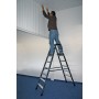 Monto Stufen-Doppelleiter SePro D eloxiert 2x8 Stufen