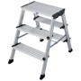 MONTO Doppel-KlappTritt Treppo alu, 2x3 Stufen