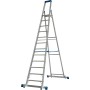 Stabilo Stufen-Stehleiter, fahrbar mit Traverse 12 Stufen