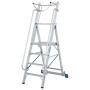 Stabilo Stufen-Stehleiter mit großer Plattform und Sicherheitsbügel 4 Stufen