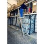 Stabilo Stufen-Stehleiter mit großer Plattform und Sicherheitsbügel 4 Stufen