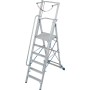 Stabilo Stufen-Stehleiter mit großer Plattform und Sicherheitsbügel 6 Stufen