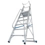 Stabilo Stufen-Stehleiter mit großer Plattform und Sicherheitsbügel 7 Stufen
