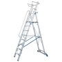 Stabilo Stufen-Stehleiter mit großer Plattform und Sicherheitsbügel 8 Stufen