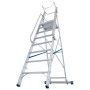 Stabilo Stufen-Stehleiter mit großer Plattform und Sicherheitsbügel 8 Stufen