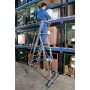 Stabilo Stufen-Stehleiter mit großer Plattform und Sicherheitsbügel 12 Stufen