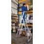 Stabilo Stufen-Stehleiter mit großer Standplattform 6 Stufen