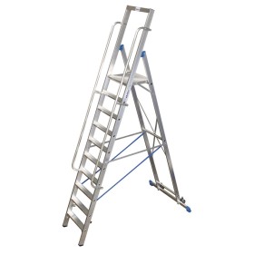 Stabilo Stufen-Stehleiter mit großer Standplattform 10 Stufen