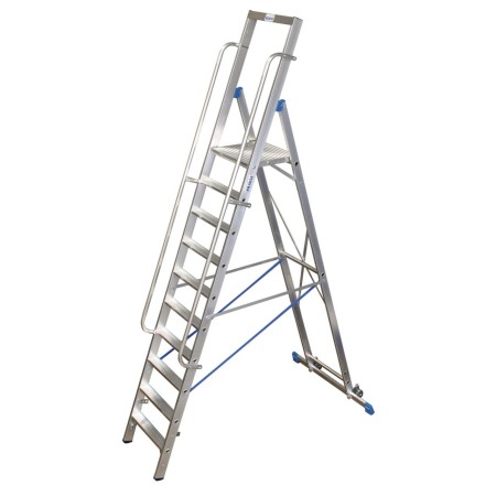 Stabilo Stufen-Stehleiter mit großer Standplattform 10 Stufen