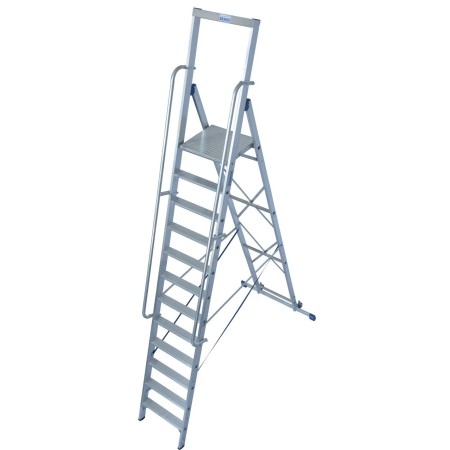 Stabilo Stufen-Stehleiter mit großer Standplattform 12 Stufen