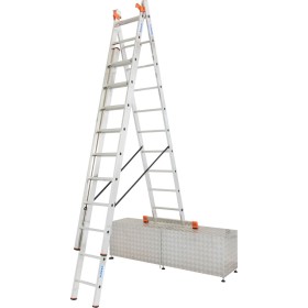 Monto Sprossen-Vielzweckleiter Tribilo, treppengängig 3x10 Sprossen